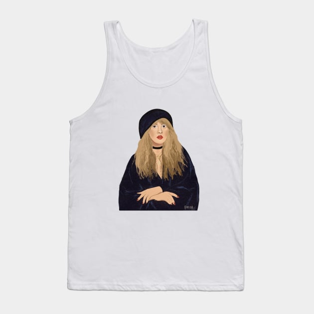 Stevie Nicks Tank Top by Pinky's Studio 